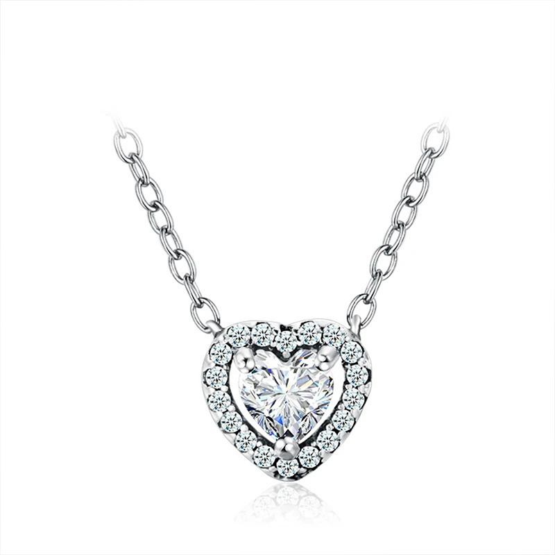 Colar Feminino Prata 925 Coração